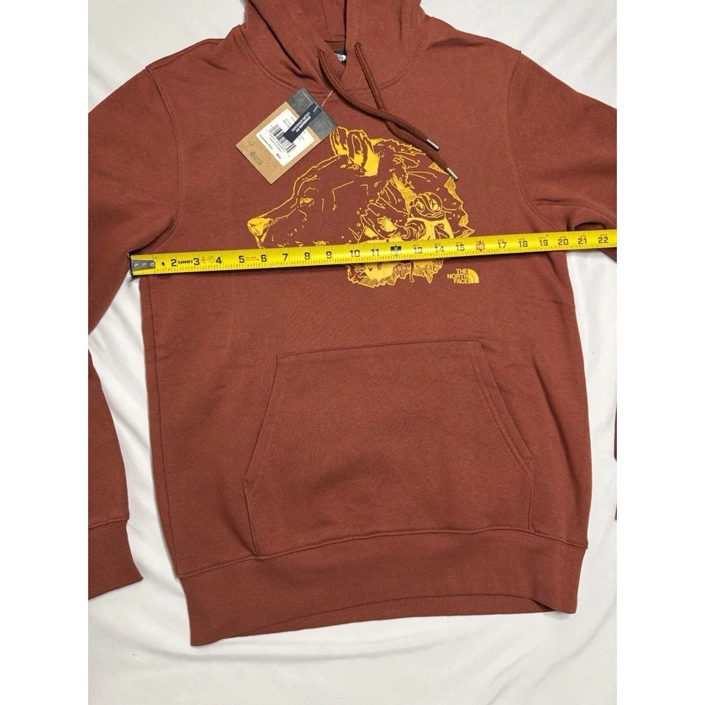 NWT The North Face‎ TNF Bear Pullover Hoodie Red/Orange Mens Size Small